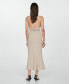 Women's Draped Neckline Halter Dress