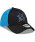 Men's Black Miami Marlins Neo 39THIRTY Flex Hat