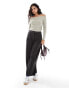 Vero Moda off shoulder knitted top in stone