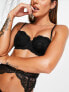 Ann Summers Sexy Lace padded balconette bra in black