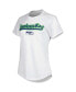 Women's White, Charcoal Seattle Seahawks Sonata T-shirt and Leggings Sleep Set