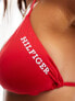 Tommy Hilfiger Triangle Bikini Top in Red