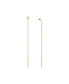 Women's Glitz and Gold-Tone Sterling Silver Threader Earrings