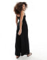 ASOS DESIGN scoop neck wide leg jumpsuit in black