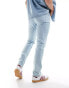 Lee Rider slim fit jeans in johnny worn in light wash