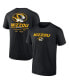 Men's Black Missouri Tigers Game Day 2-Hit T-shirt