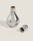 Steel salt and pepper shaker set