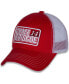 Women's Red, White Chase Briscoe Name and Number Patch Adjustable Hat