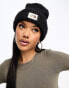 The North Face Salty Bae rib knit beanie in black