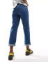 DTT Lou mom jeans in mid blue wash