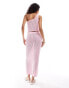 The Frolic kristen maxi beach skirt co-ord in pastel pink