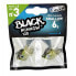 FIIISH Black Minnow Shallow Jig Head 2 units