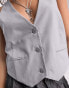 Weekday Blaze waistcoat in grey melange