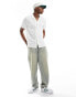 New Look short sleeve linen blend shirt in white