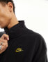 Nike Club fleece zip thru jacket in black