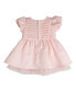 Baby Girl Pleated Satin Social Dress