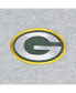 Men's Heather Gray Green Bay Packers Big and Tall Fleece Raglan Full-Zip Hoodie Jacket