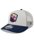 Men's Stone, Navy New England Patriots 2023 Salute To Service Low Profile 9FIFTY Snapback Hat