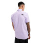 The North Face Murray short sleeve logo pocket shirt in lilac