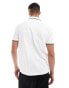 Barbour International evan tipped polo shirt in white