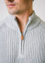 Men's Long Sleeve Raglan Half Zip Sweater