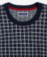 Men's Clean Check Merino Sweater, Created for Macy's