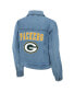 Women's Green Bay Packers Full-Snap Denim Jacket