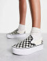 Vans Classic Slip-On Stackform trainers in black and white checkerboard