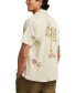 Palm Tree Embroidered Short Sleeve Camp Collar Shirt