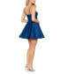 Juniors' Satin A-Line Party Dress