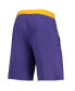 Men's LeBron James Purple Los Angeles Lakers Name and Number French Terry Shorts