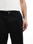 Jack & Jones loose fit elasticated waist chino in black