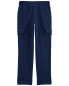 Kid Solid Fleece Pants - Navy 14