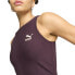 Puma Classics Ribbed Sleeveless Dress Womens Purple Casual 62662844