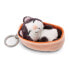 NICI Sleeping Pets Cat Black 8 cm Basket Key Ring