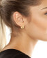 Gold Textured Hoop Earrings