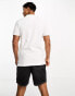 Tommy Jeans slim placket short sleeve polo shirt in white