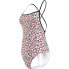 TOMMY HILFIGER Straight Neck One Piece Print Swimsuit