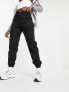 New Look utility cargo trouser in black