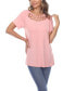 Women's Crisscross Cutout Short Sleeve Top