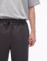 Topman straight leg jogger in charcoal