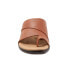 Trotters Regina T2231-215 Womens Brown Leather Slip On Slides Sandals Shoes 6.5