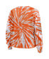 Women's Orange Clemson Tigers Tie-Dye Long Sleeve T-shirt