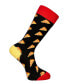 Men's Houston Novelty Luxury Crew Socks Bundle Fun Colorful with Seamless Toe Design, Pack of 3