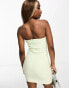 Vesper bandeau mini dress in sage green