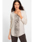 Women's Long Sleve Snake Print T-Shirt