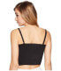 Kitty Joseph 168547 Womens Strappy Square Neck Crop Top Black Size Small