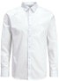 Men´s shirt JJJOE SHIRT LS PLAIN PS Slim Fit 12200623 White