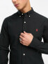 Polo Ralph Lauren player logo slim fit poplin shirt button-down in black