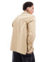 Calvin Klein Jeans cargo overshirt in beige